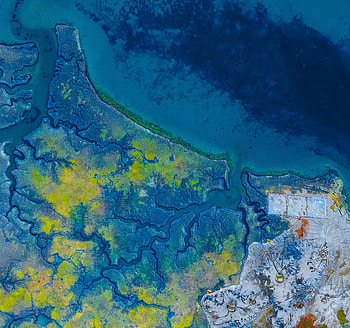 Earth Aerial View Abstract, aerial, nature, earth, abstract, behance HD wallpaper