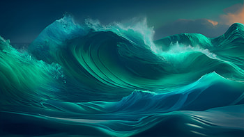 Ocean, water, ocean, wave, Fluid, sea, Ocean Waves HD wallpaper