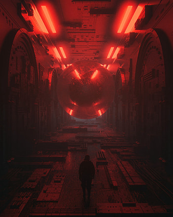 Fantasy, Silhouette, Cyberpunk, Space, Sci-Fi, Fiction, That's Incredible, Future HD phone wallpaper