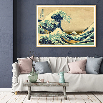 Great Wave off Kanagawa, Salvabrani artwork, Tsunami-inspired, Dynamic wave HD phone wallpaper