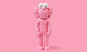 Pink KAWS delight, Artistic , Cool backgrounds, Vibrant masterpiece HD wallpaper