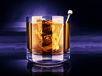 Crown, stir stick, crown royal, glass, refresh, drink, ice HD wallpaper