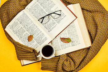Leaves, Books, Miscellanea, Miscellaneous, Cup, Glasses, Spectacles, Mug, Sweater HD wallpaper