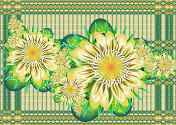 Abstract, Flowers, Patterns, Bright HD wallpaper