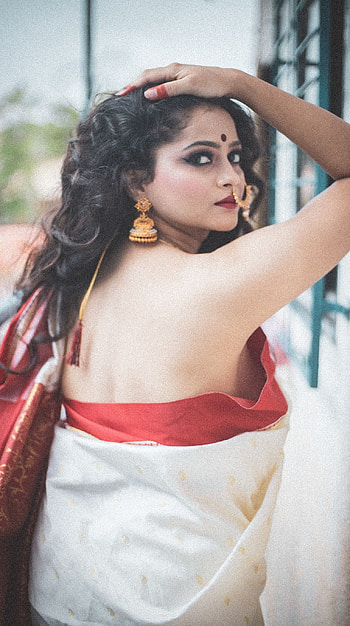 Shivali Parab, , saree beauty HD phone wallpaper
