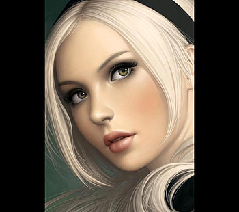 Babydoll Up Close, blonde, digital art, beauty, movie, lips, babydoll, female, art, gorgeous, girl, beautiful, suckerpunch, fantasy, pretty, face, lovely, hair, eye HD wallpaper