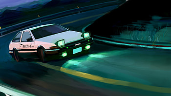 Initial D Anime, Initial D , Background art, Dynamic visuals HD wallpaper