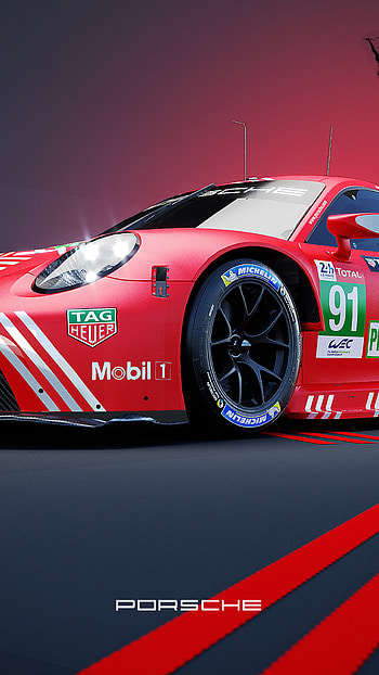 Porsche GTE Track Racing, Sony Xperia X HD phone wallpaper