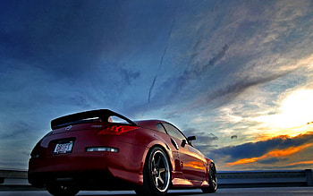 Sky, Nissan, Cars, Back View, Rear View HD wallpaper