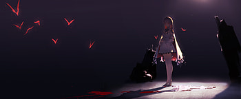 Anime Girl Devil Eyes, anime-girl, anime, artist, artwork, digital-art, devil HD wallpaper
