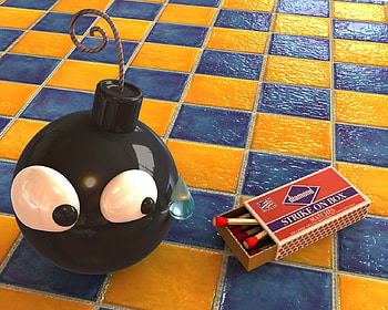 MATCHES AND BOMG, abstract, 3d, fantasy, entertainment, other, cool HD wallpaper