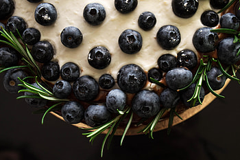 Fruit dish, blueberry HD wallpaper