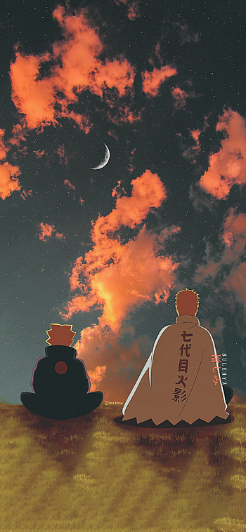 Naruto And Son, cloud, sky, boruto, itachi, boruto, kakashi, kawaki, hokage, uzumaki HD phone wallpaper