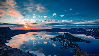 Oregon mountains, Towering summits, Pristine environment, Captivating vistas HD wallpaper
