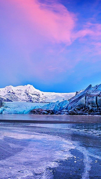 Mighty ice walls, Frozen fortress, Glacier stronghold, Nature's resilience HD phone wallpaper