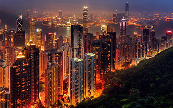 Hong Kong Beauty, hong-kong, world, lights, city HD wallpaper