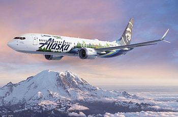 Alaska Airlines, Boeing EcoDemonstrator, 737-9 logo jet, World Airline News HD wallpaper