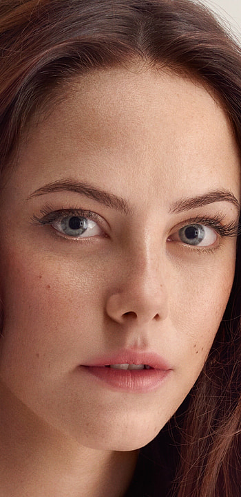 Kaya Scodelario, Face Close Up, Samsung Galaxy HD phone wallpaper