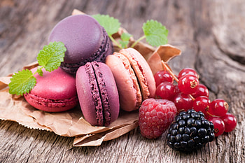 Berries, Macarons HD wallpaper