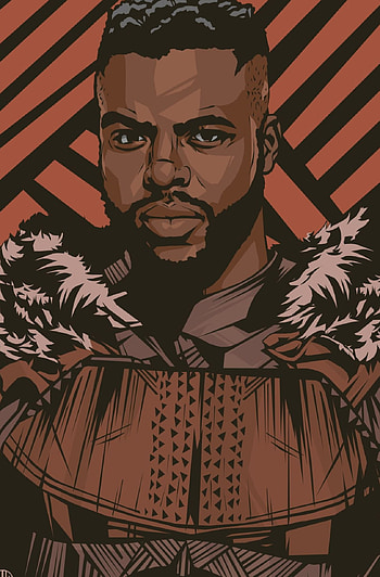 MBaku x Black Panther, Marvel art, Panther duo, Dynamic partnership HD phone wallpaper