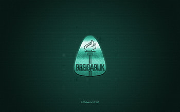 Breidablik, Icelandic football club, green logo, green carbon fiber background, Besta-deild karla, football, Kopavogur, Iceland, Breidablik logo HD wallpaper