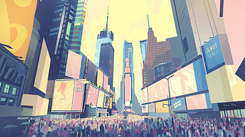 Vibrant Times Square New York, New York, Times Square HD wallpaper