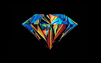 Diamond Abstract, abstract, art, artist, diamond HD wallpaper