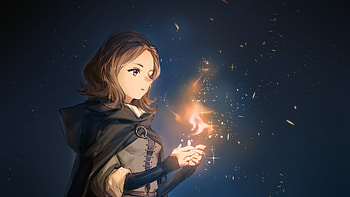 Melina With Fire Sky Background Elden Ring HD wallpaper