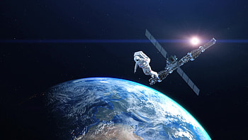 Planet Earth, Space shuttle, Futuristic background, Technology discovery HD wallpaper