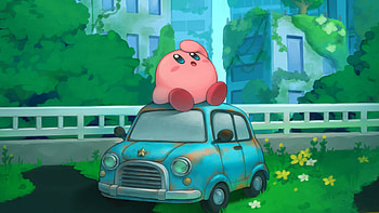 Kirby Kirby and the Forgotten Land HD wallpaper