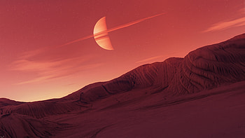 Planet Mountain Minimal , minimalism, minimalist, mountains, planet, artist, artwork, digital-art HD wallpaper