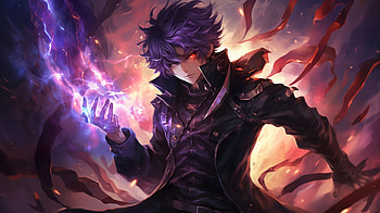 Scintillating Sorcery, Anime, unknown, AI Art, magical HD wallpaper