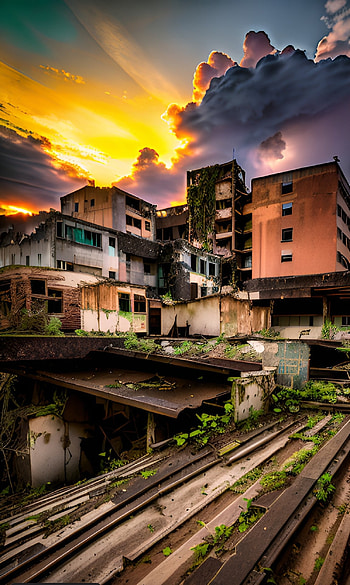 Ciudad destruida, Sci Fi, post apocalyptic HD phone wallpaper