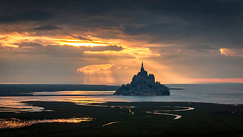 Mont St. Michel, Normandy france, Bing gallery, Travels HD wallpaper