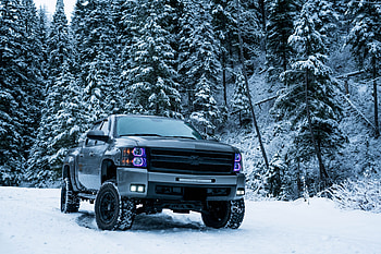 Winter, Trees, Snow, Cars, Suv HD wallpaper