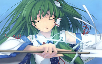 Anime, Girl, Hair, Calmness, Tranquillity, Meditation HD wallpaper