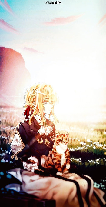 Violet Evergarden, aesthetic, anime girl, anime aesthetic, Gilbert, , anime backgrounds, anime , anime landscape, otaku, waifu, Violet and Gilbert, Netflix anime, manga, manga , romance anime, anime, backgrounds HD phone wallpaper