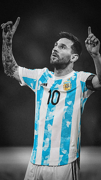 Messi x Argentina, albiceleste, psg, saint germain, football, goat, seleccion, football, paris, leo messi, barcelona, the goat, copa america, sport, 10 HD phone wallpaper