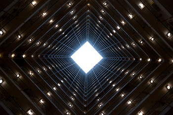 Buildings, walls, square, symmetry HD wallpaper