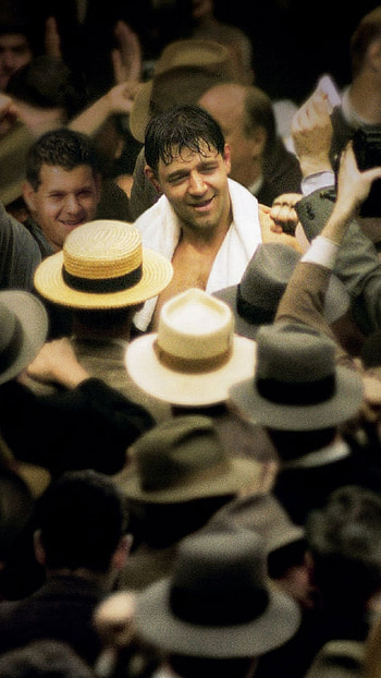 Cinderella Man, Russell Crowe movies, Boxer's journey, Inspirational sports film HD phone wallpaper