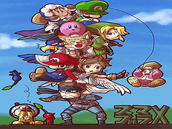 janga, snake, videogame, falco, mario, nintendo, fox, link, ice climber, pit, olimar, luigi, kirby HD wallpaper