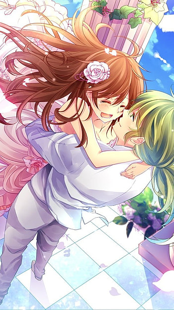 Anime Couple, Love, Couple, Happy HD phone wallpaper