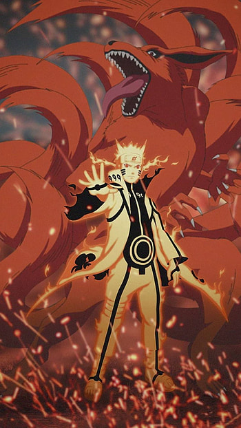 Naruto, orange, art HD phone wallpaper