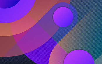 material design, 3D circles, violet backgrounds, geometric shapes, creative, artwork, abstract art, rings, geometric art HD wallpaper