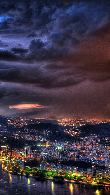 Man made Rio de Janeiro, Urban beauty, Captivating skyline, Vibrant city HD phone wallpaper