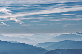 Landscape, Nature, Mountains, Clouds, Fog, Haze HD wallpaper