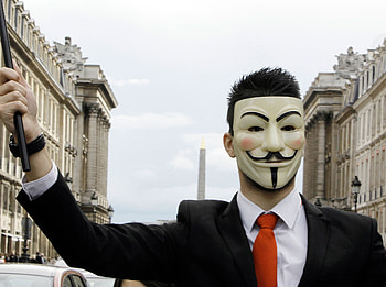Anonymus Boy, anonymus, mask, computer HD wallpaper
