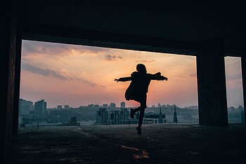 Twilight, Building, Dark, Silhouette, Dusk, Bounce HD wallpaper