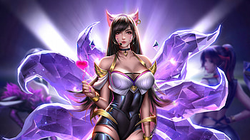Kda Tifa , kda, league-of-legends, games, music, artstation HD wallpaper