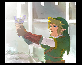 I Pledge Myself, mist, hero, protector, adventurer, hope, game, warrior, pointed ears, sword, pledge, link, victory, anime, fantasy, battle, light, green, zelda HD wallpaper